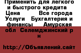 Применить для легкого и быстрого кредита › Цена ­ 123 - Все города Услуги » Бухгалтерия и финансы   . Амурская обл.,Селемджинский р-н